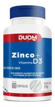 Zinco Quelato + Vitamina D3 60Cps - Duom - MM LABORATORIO DUOM LTDA