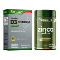 Zinco Quelato + Vitamina D3 Bionatus 30 Comprimidos