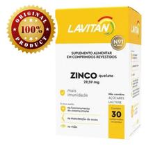 Zinco Quelato Vitamina Mais Imunidade LAVITAN 30 Comprimidos