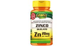 Zinco Quelato ZN 500 Mg Com 60 Capsulas - Unilife