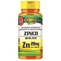 Zinco Quelato Zn Puro 28mg 60 Cápsulas - Unilife Zinco Quelato Zn Puro 28mg 60 Cápsulas - Unilife