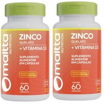 Zinco + Vitamina D3 60cps Duom Kit 2 Frascos Zinco + Vitamina D3 60cps Duom Kit 2 Frascos