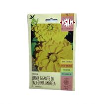 Zinnia Gigante da Califórnia Amarela - 300mg de Sementes Zinnia Gigante da Califórnia Amarela - 300mg de Sementes