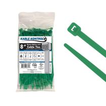 Zip Ties Kable Kontrol Green 20 cm 100 unidades 23 kg de tração