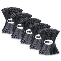 Zip Ties Tantti Supply 10 cm, pequeno, preto, pacote 5000, 8 kg, elástico Zip Ties Tantti Supply 10 cm, pequeno, preto, pacote 5000, 8 kg, elástico