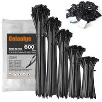 Zip Wire Ties Colaolge 600 unidades, cabo pequeno, nylon, tamanhos variados