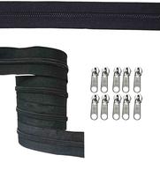 ziper 10 metros de ziper N05 fixo + 20 cursores sem trava