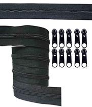 ziper 20 metros de ziper N08 fixo + 40 cursores sem trava