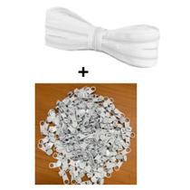 Zíper de nylon número 5 10 Metros acompanha 10 cursor branco