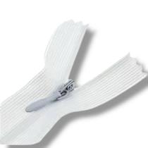 Zíper Invisível 3 fixo 50cm 10un - Cor Branco Zíper Invisível 3 fixo 50cm 10un - Cor Branco