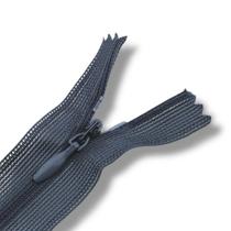 Ziper Invisível Fixo Tela n3 15cm - Cor Cinza Escuro 312 10un BV1C