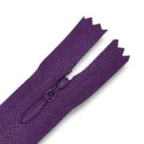 Ziper Invisível Fixo Tela n3 20cm - Cor Roxo 187/526 10un BV1ABC