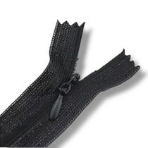Ziper Invisível Fixo Tela n3 30cm - Cor Preto 322 10un BV1C