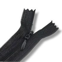 Ziper Invisível Fixo Tela n3 45cm - Cor Preto 322 10un BV1A