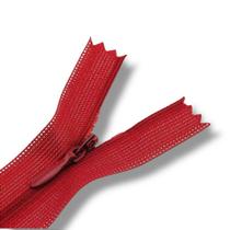 Ziper Invisível Fixo Tela n3 45cm - Cor Vermelho 148 10un BV1A