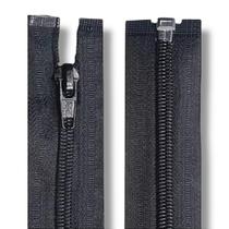 Zíper Nylon Destacável N5 70cm 10pc - Cor 580 Preto Zíper Nylon Destacável N5 70cm 10pc - Cor 580 Preto