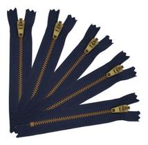 Ziper Para Calça Jeans Metal 10 cm - Kit Com 10 Unidades