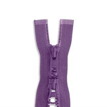 Zíper plástico bidirecional nº 5 para jaqueta roxo 76 cm Zíper plástico bidirecional nº 5 para jaqueta roxo 76 cm