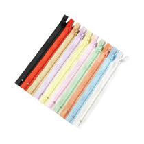 Zíperes De Nylon Coloridos Pacote Com 10 Zíperes De Costura De 20cm Para Roupas E Artesanato DIY