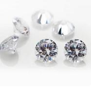 Zircônia 1.0 mm, Corte Redondo, Branco CZ Pedra, Jóias, Tamanho 1.0mm 20 Pedras