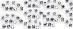Zircônia 4.50 mm Gemstone Sintética 10 Pedras Zircônia 4.50 mm Gemstone Sintética 10 Pedras