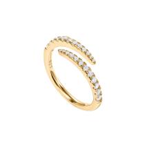Zircônia cúbica banhada a ouro 14K Eternity Band PAVOI para mulheres Zircônia cúbica banhada a ouro 14K Eternity Band PAVOI para mulheres