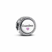 Zircônia cúbica gravável banhada a ouro Charm PANDORA Grandma Zircônia cúbica gravável banhada a ouro Charm PANDORA Grandma