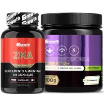 ZMA 120 Caps + Creatina 100g Creapure Growth Supplements