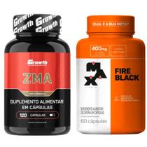 Zma 120 Caps Growth + Fire Black 60 Caps Max Titanium Zma 120 Caps Growth + Fire Black 60 Caps Max Titanium