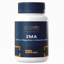 ZMA Zinco Magnésio Vitamina B6 60 Cápsulas Testo Booster Força e Energia