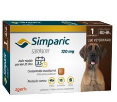 Zoetis - antipulgas simparic 120mg 40,1-60kg - avulso do combo