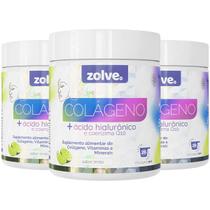 Zolve Colágeno + Acido Hialurônico 3UN 260G