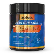 Zolve Creatina Performance Monohidratada Pura Recuperação PósTreino Diário Força e Resistência