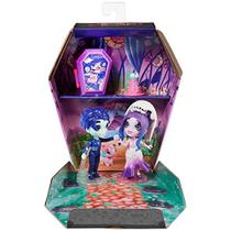 Zombaes Forever, Zombadie to Love Deluxe Zombie Dolls Set com 2 figuras exclusivas de 3,5 polegadas, animal de estimação e acessório, presentes de Halloween, brinquedos infantis para meninas