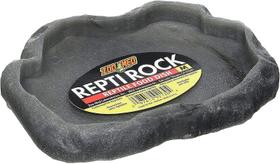 Zoo Med Réptile Rock Food Dish, Médio, 7.25"l x 6"w x 0,75"h, as cores podem variar