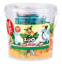 Zoológico Balde Com Figuras 1040 - Gulliver Zoológico Balde Com Figuras 1040 - Gulliver