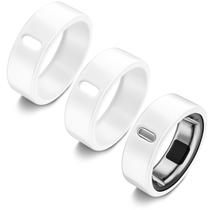 ZOOROO Kit com 3 Capas de TPU para Anel Oura Geração 3/4 Tamanho 9 Branco ZOOROO Kit com 3 Capas de TPU para Anel Oura Geração 3/4 Tamanho 9 Branco