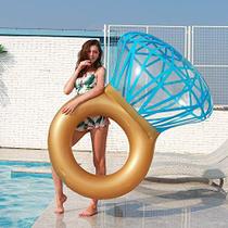 Zoostliss inflável Diamond Ring Pool Float para adultos e crianças