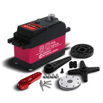 ZOSKAY 80KG Digital Servo 8.4V Alta Tensão Metal Gear Grande Torque de Alta Velocidade 1/5 Baja Servo Motor (180 Graus)