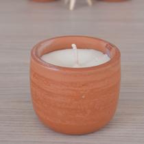 Zoya Vela Aromática Vaso Cerâmica Cultive sua plantinha ou horta