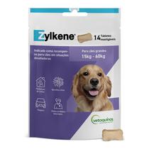 Zylkene 450mg Tranquil Natural Cães 15 a 60kg 14tabs Vetoquinol Zylkene 450mg Tranquil Natural Cães 15 a 60kg 14tabs Vetoquinol