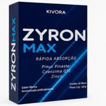 ZYRON MAX 30 Fitas Sublinguais Energia Rápida com Zinco CoezimaQ10 e Pinus Pinaster