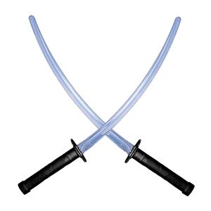 2 Super Espadas Ninja Infantil Preta 58cm Katana Brinquedo