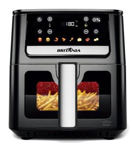 Air Fryer Britânia 6,5L Cesto Quadrado Redstone 1700W BAF65A