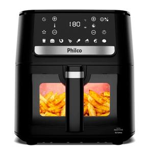 Air Fryer Philco Visor Glass Redstone 9,5 Litros 1800w PAF95A 127v