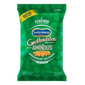 Amendoim Santa Helena Grelhaditos Salgado sem Pele 400g