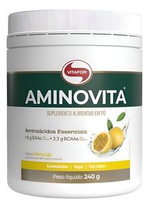 Aminoacidos Aminovita 240g Maracuja Vitafor 6g De Eaas Maracujá