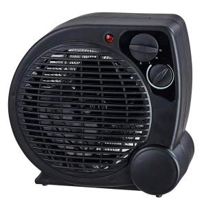 Aquecedor Portátil a Ar Ventilador Quente Preto AQ04 - Mimo Style