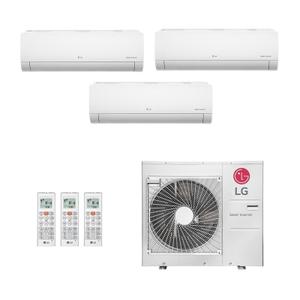 Ar-Condicionado Multi Split Inverter LG 30.000 (2x Evap HW 9.000 + 1x Evap HW 12.000) Quente/Frio 220V