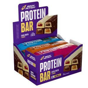 Barra De Proteína Cx 12 Unid. Snacks Protein Bar Bodyaction